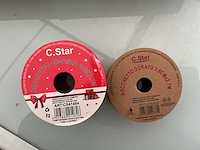 Rocchetto yuta. partij yute kerstlint. - afbeelding 2 van  2