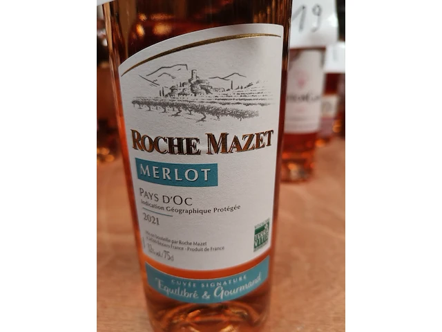 Roche mazet merlot rosé 2021 12% - afbeelding 2 van  4