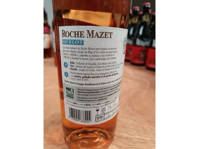 Roche mazet merlot rosé 2021 12% - afbeelding 3 van  4