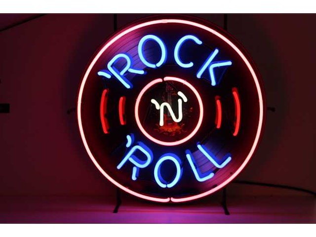 Rock 'n roll - neon verlichting - afbeelding 1 van  4