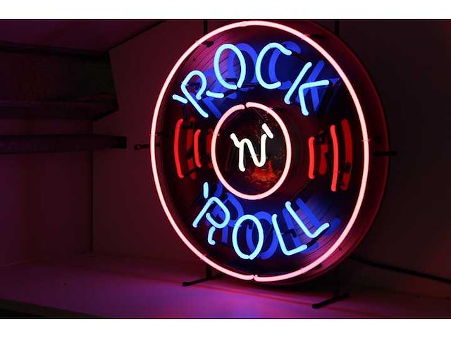 Rock 'n roll - neon verlichting - afbeelding 2 van  4