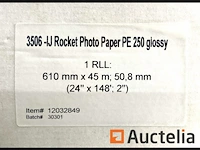 Rocket photo paper rollen 3506-ij (4 stuks) pe-gecoat, glanzend, 250 gr/m² - afbeelding 3 van  6