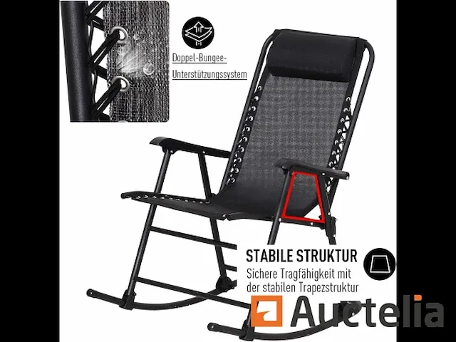 Rocking rocker zetel met 1 opvouwbaar kussen - afbeelding 2 van  6
