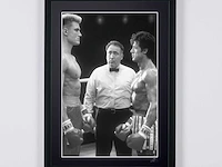 Rocky iv (1985) - balboa vs drago - sylvester stallone & dolph lundgren - 70x50 cm - gelimiteerde oplage 30 stuks - afbeelding 1 van  6