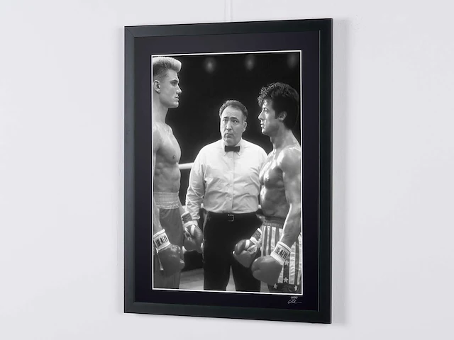 Rocky iv (1985) - balboa vs drago - sylvester stallone & dolph lundgren - 70x50 cm - gelimiteerde oplage 30 stuks - afbeelding 5 van  6