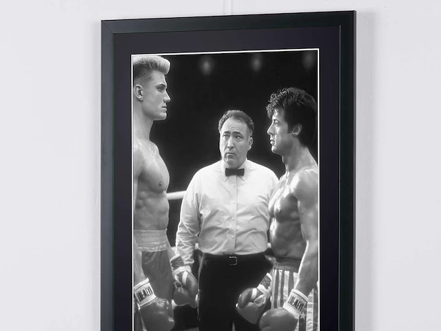 Rocky iv (1985) - balboa vs drago - sylvester stallone & dolph lundgren - 70x50 cm - gelimiteerde oplage 30 stuks - afbeelding 6 van  6