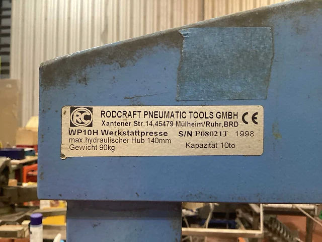 Rodcraft - 1998 - hydraulische pers - afbeelding 1 van  4