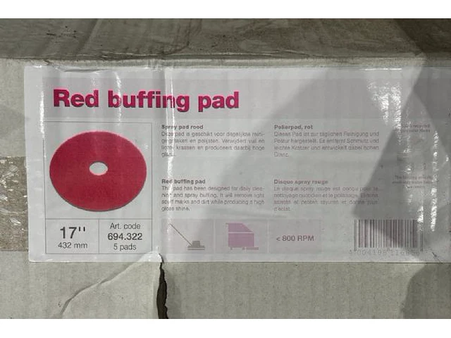 Rode polijstpads - afbeelding 3 van  3