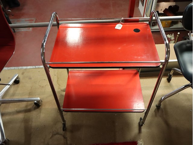 Rode trolley - afbeelding 2 van  3