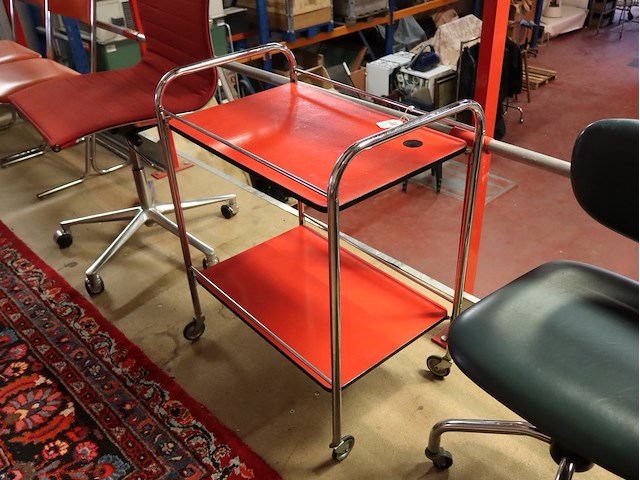 Rode trolley - afbeelding 3 van  3
