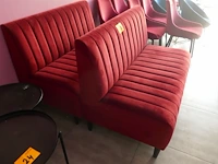 Rode zitbanken 2 stuks - afbeelding 4 van  4