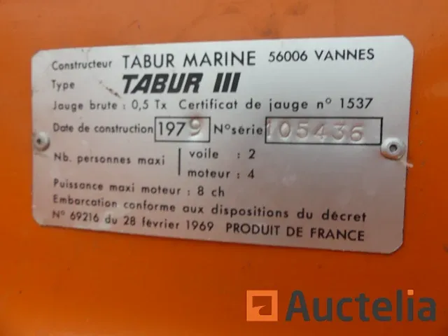Roeiboot op remoque tabur yak iii - afbeelding 6 van  13