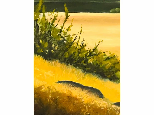 Roeland van der kley - meisje in een berglandschap - acryl op doek - afbeelding 7 van  11