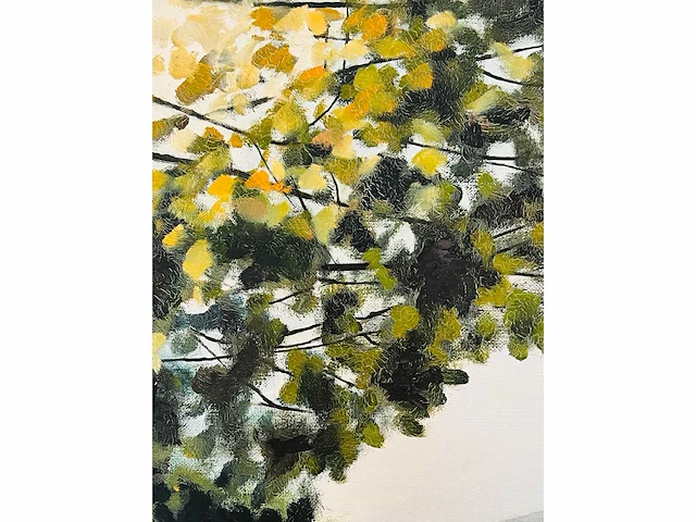 Roeland van der kley - meisje in een berglandschap - acryl op doek - afbeelding 11 van  11