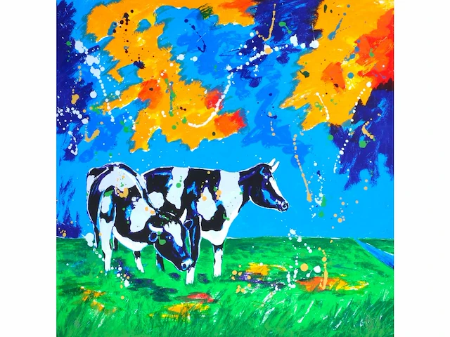 Roelof hofman - conversation - zeefdruk - afbeelding 1 van  7