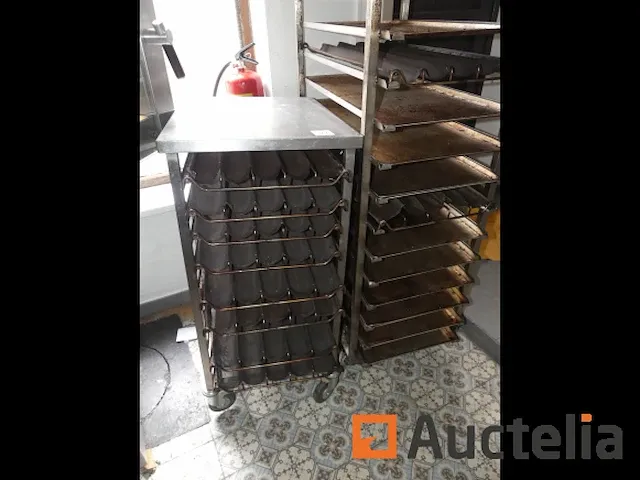 Roestvrij staal oven uitlaat roltafel - afbeelding 1 van  6