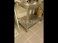 Roestvrijstalen tafel 2 planken - afbeelding 4 van  4