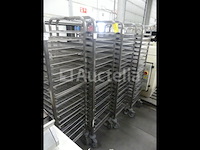 Roestvrijstalen trolley met 20 niveaus