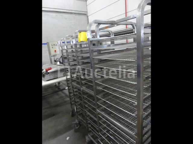 Roestvrijstalen trolley met 20 niveaus - afbeelding 5 van  5