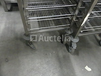 Roestvrijstalen trolley met 20 niveaus - afbeelding 3 van  5