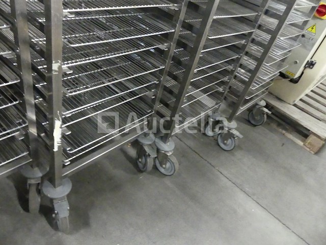 Roestvrijstalen trolley met 20 niveaus - afbeelding 4 van  5