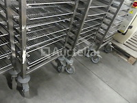 Roestvrijstalen trolley met 20 niveaus