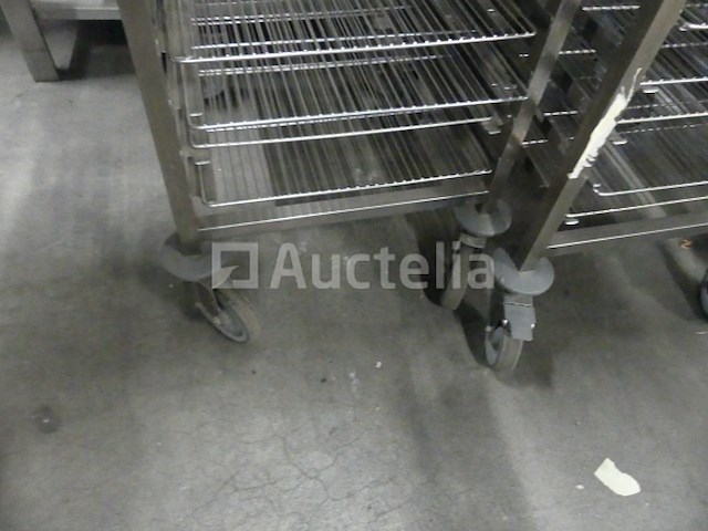 Roestvrijstalen trolley met 20 niveaus - afbeelding 3 van  5