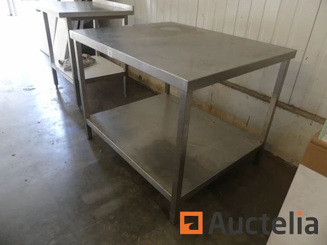 Roestvrijstalen werktafel - afbeelding 1 van  3