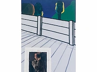 Roger raveel - alleen op de koer - offset - afbeelding 3 van  6