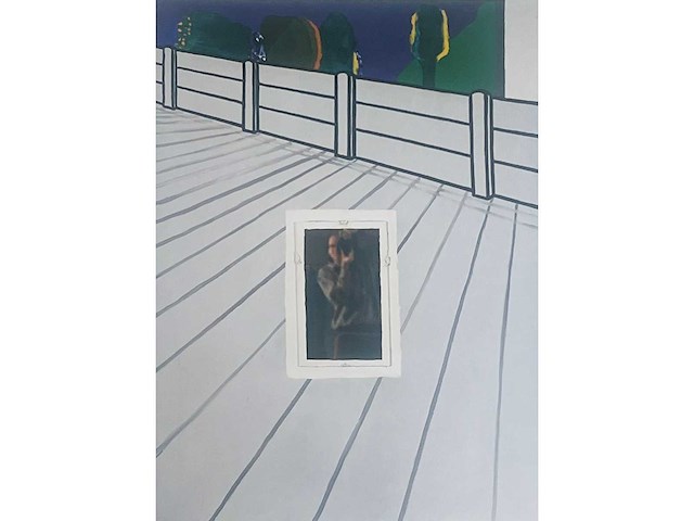 Roger raveel - alleen op de koer - offset - afbeelding 1 van  7