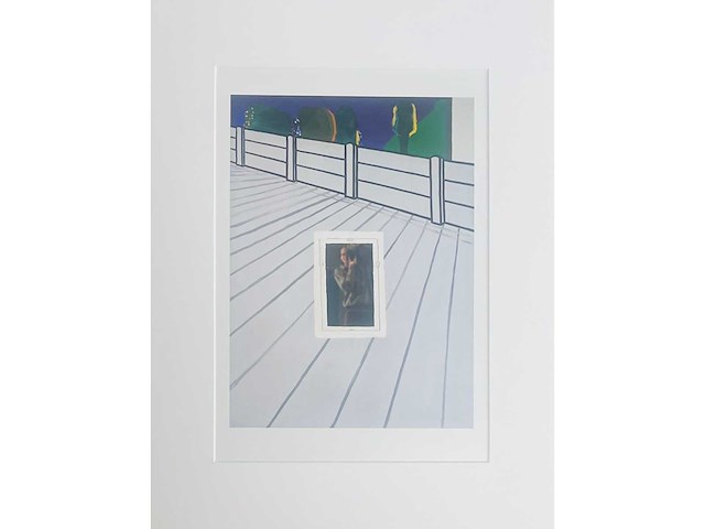 Roger raveel - alleen op de koer - offset - afbeelding 2 van  7