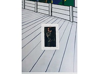 Roger raveel - alleen op de koer - offset - afbeelding 3 van  7