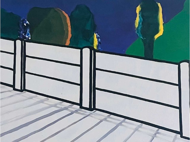 Roger raveel - alleen op de koer - offset - afbeelding 5 van  7