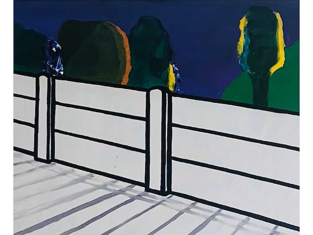 Roger raveel - alleen op de koer - offset - afbeelding 7 van  7