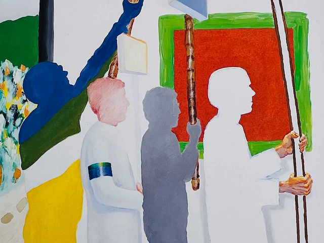 Roger raveel - beerveldeprocessie - offset - afbeelding 1 van  9