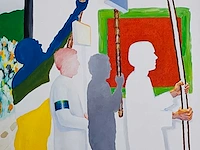 Roger raveel - beerveldeprocessie - offset - afbeelding 1 van  9