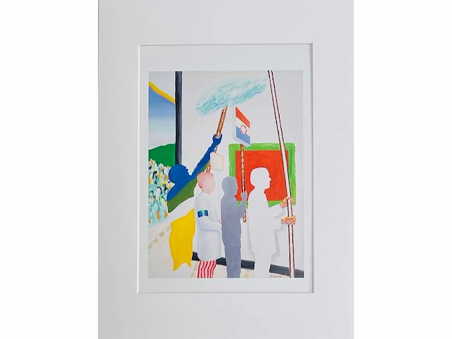 Roger raveel - beerveldeprocessie - offset - afbeelding 2 van  9