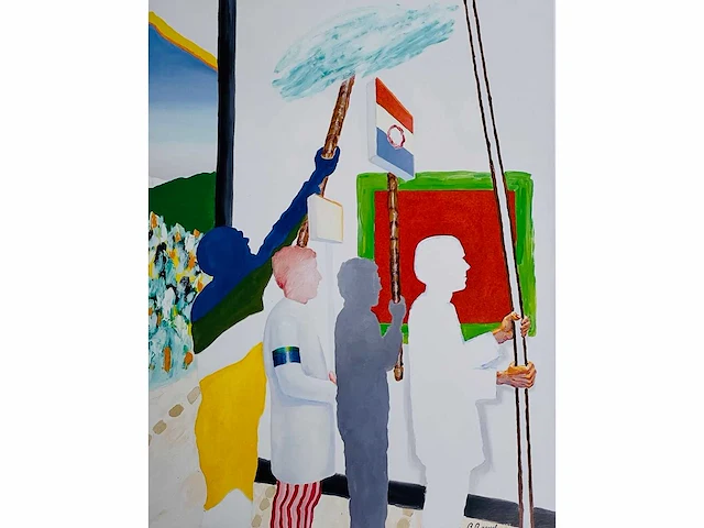 Roger raveel - beerveldeprocessie - offset - afbeelding 3 van  9