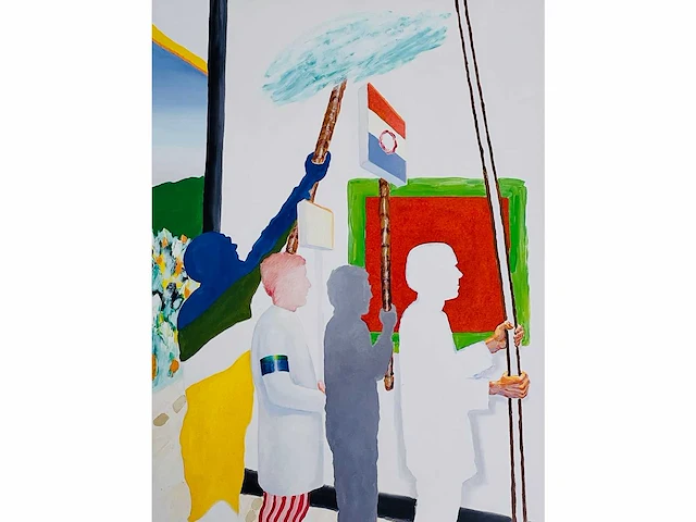 Roger raveel - beerveldeprocessie - offset - afbeelding 4 van  9