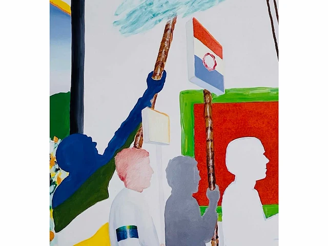 Roger raveel - beerveldeprocessie - offset - afbeelding 5 van  9