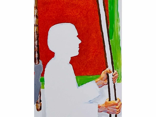 Roger raveel - beerveldeprocessie - offset - afbeelding 6 van  9
