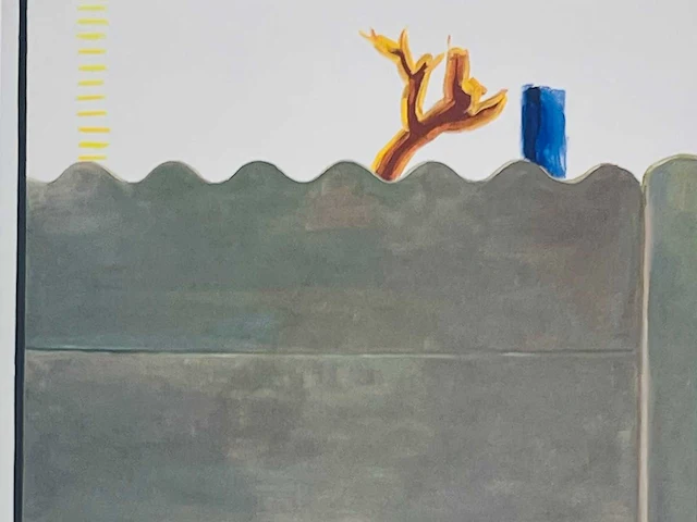 Roger raveel - betonmuur na regen - offset - afbeelding 1 van  3