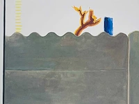 Roger raveel - betonmuur na regen - offset - afbeelding 1 van  3