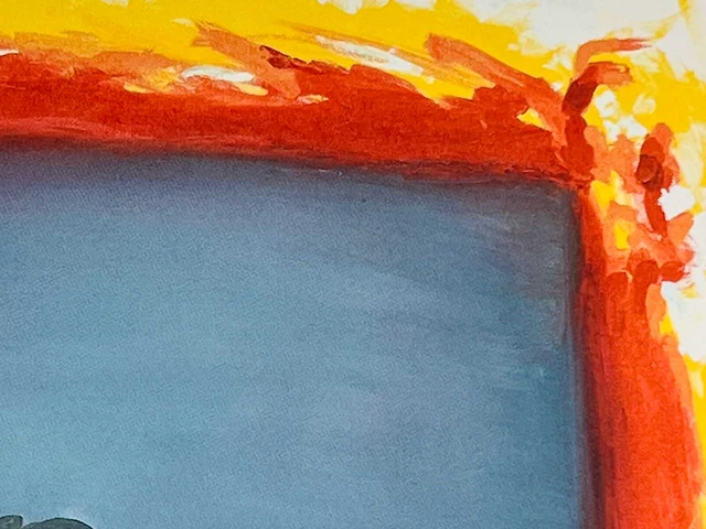 Roger raveel - bezinning bij de weerschijn in kleuren verzadigd - offset - afbeelding 5 van  6