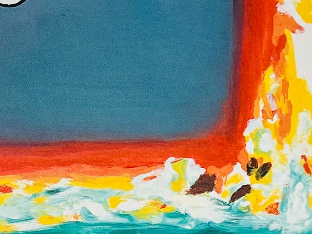 Roger raveel - bezinning bij de weerschijn in kleuren verzadigd - offset - afbeelding 6 van  6