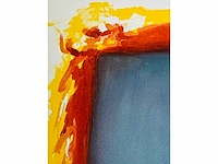 Roger raveel - bezinning bij de weerschijn in kleuren verzadigd - offset - afbeelding 2 van  12