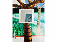 Roger raveel - boom met spiegel in mijn tuin - offset - afbeelding 1 van  5