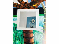 Roger raveel - boom met spiegel in mijn tuin - offset - afbeelding 2 van  5