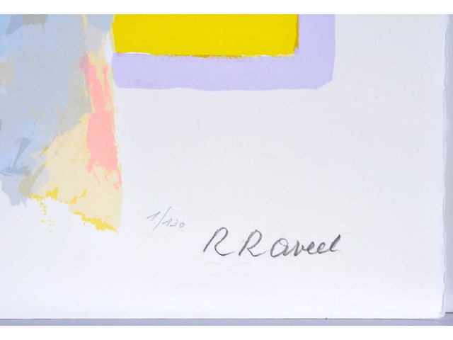 Roger raveel - de eeuwigdurende optocht - zeefdruk - 1/130 - afbeelding 3 van  9