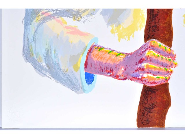 Roger raveel - de eeuwigdurende optocht - zeefdruk - 1/130 - afbeelding 4 van  9